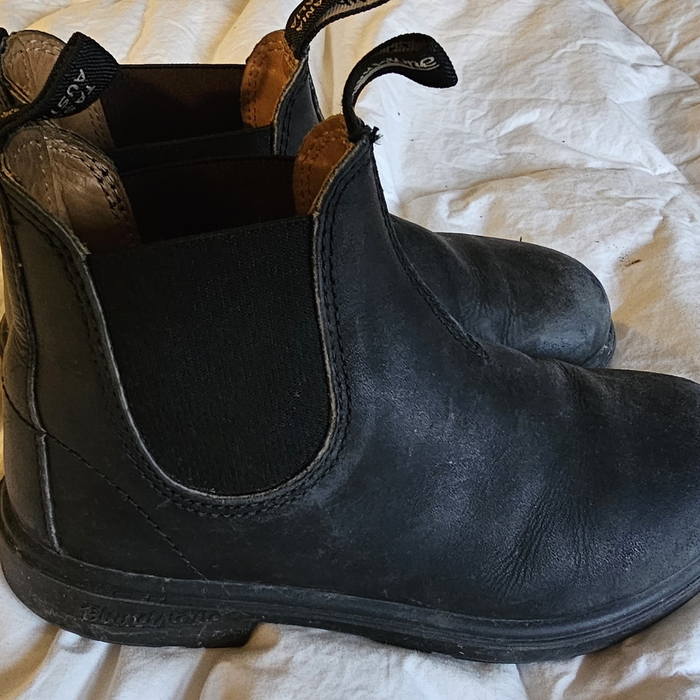 Blundstone Kids Black Leather Boots